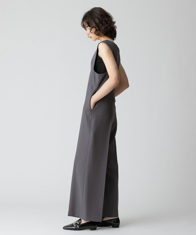 allureville Vネックオールインワン グレー (92)