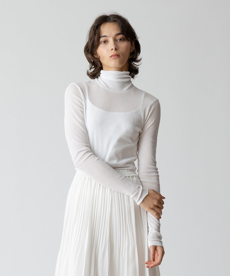 allureville シアーテレコプルオーバー ホワイト (01)