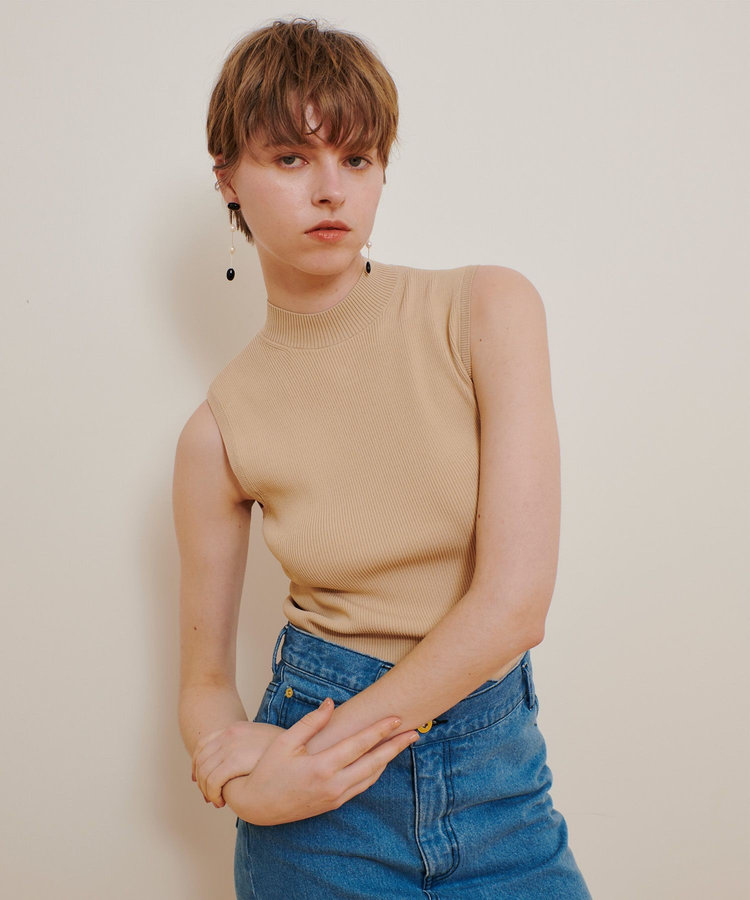 極美品 allureville ニット プルオーバー アルアバイル ドライモヘヤメッシュプルオーバー|allureville OFFICIAL SITE