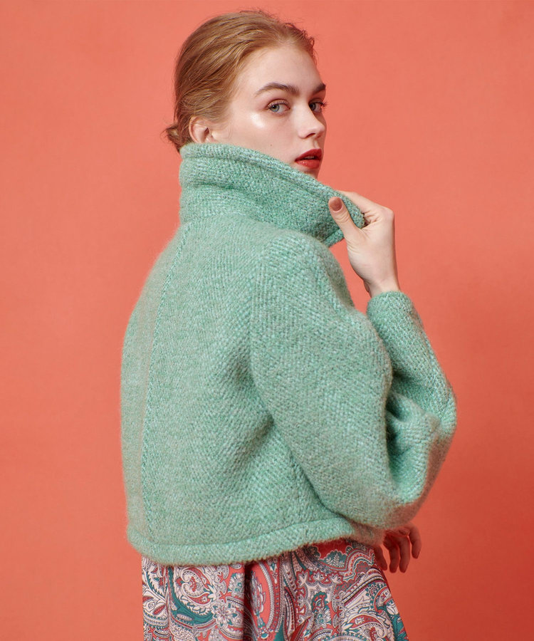 LOULOU WILLOUGHBY 【LOULOU WILLOUGHBY】BONOTTOステンカラージャケット ミントグリーン (73)