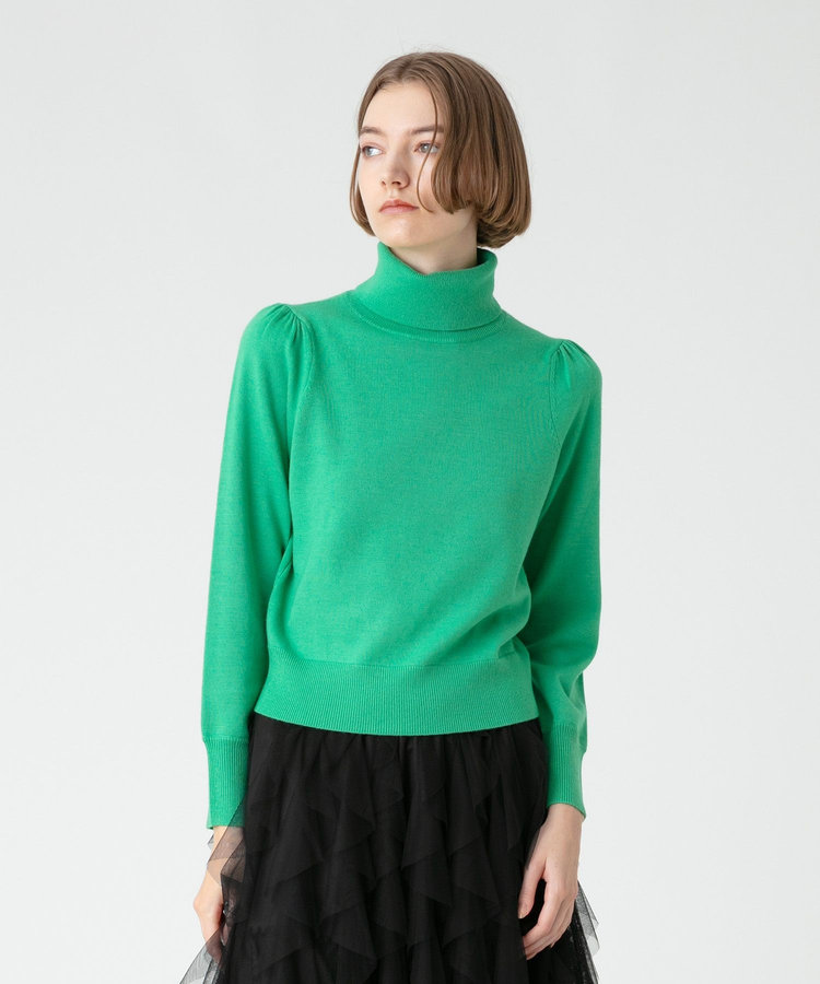 LOULOU WILLOUGHBY 【LOULOU WILLOUGHBY】コンパクトタートル長袖プルオーバー グリーン (71)