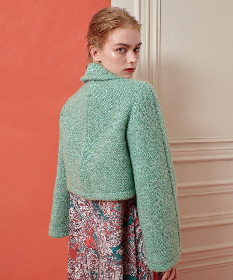 LOULOU WILLOUGHBY 【LOULOU WILLOUGHBY】BONOTTOステンカラージャケット ミントグリーン (73)