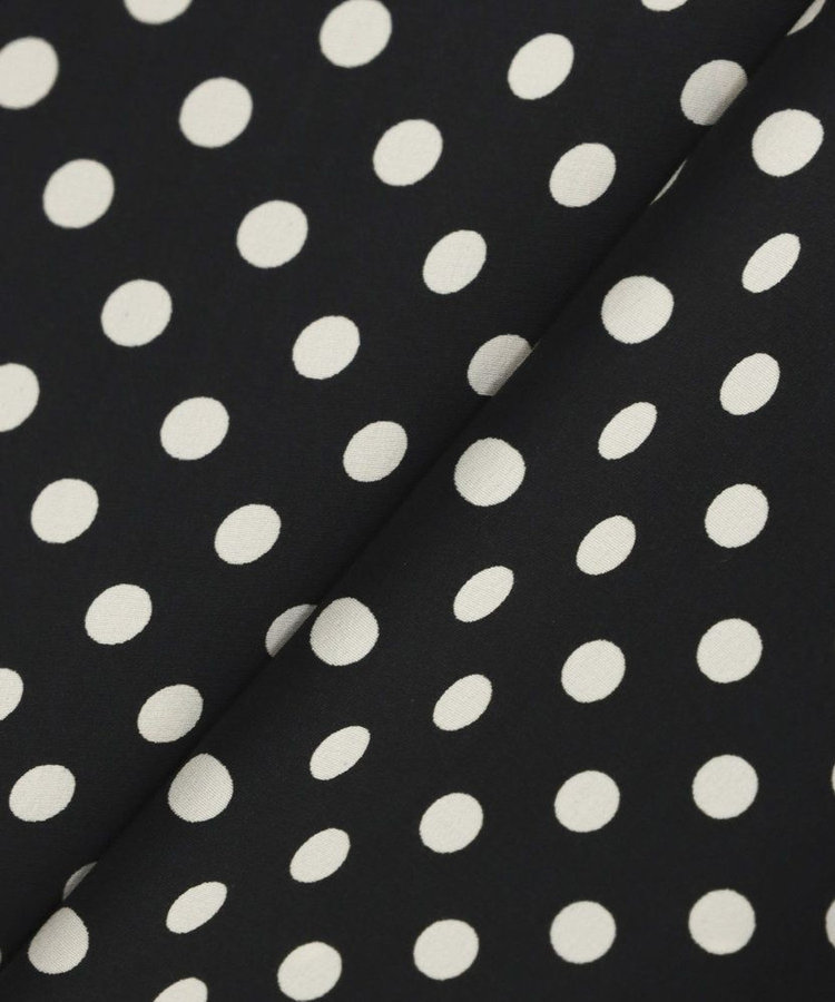 LOULOU WILLOUGHBY 【LOULOU WILLOUGHBY】◇デシンドットフリルボウタイブラウス ブラック (95)