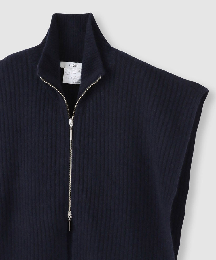 buying 【UJOH(ウジョー)】ZIP STOLE KNIT ネイビー (65)