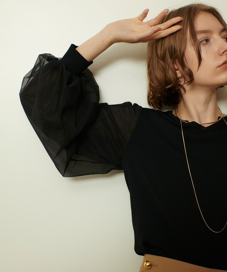 チュールスリーブプルオーバー|allureville OFFICIAL SITE