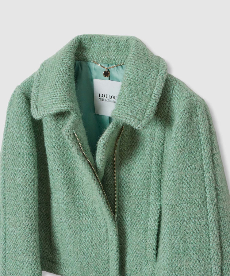 LOULOU WILLOUGHBY 【LOULOU WILLOUGHBY】BONOTTOステンカラージャケット ミントグリーン (73)