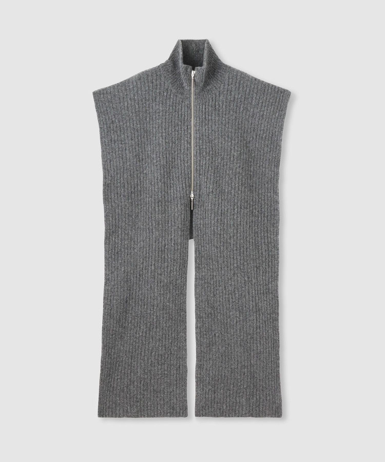 buying 【UJOH(ウジョー)】ZIP STOLE KNIT グレー (92)