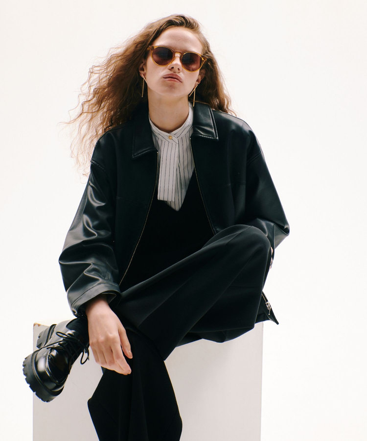 allureville Vネックオールインワン ブラック (95)