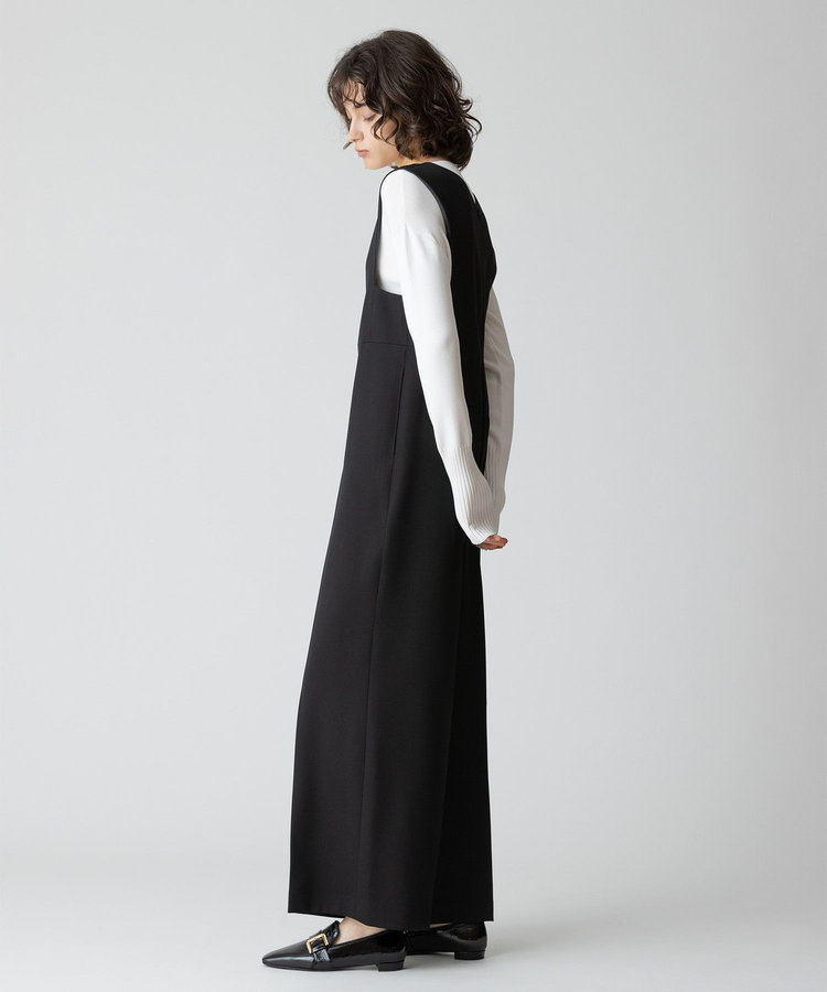 allureville Vネックオールインワン ブラック (95)