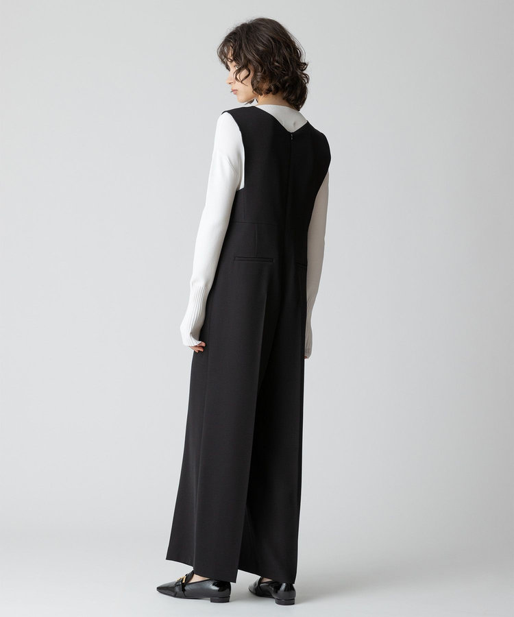 allureville Vネックオールインワン ブラック (95)