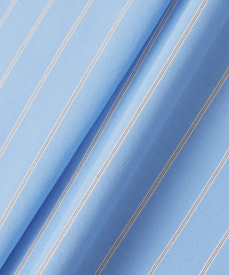 allureville ピンストライプノットシャツワンピース ブルー (61)