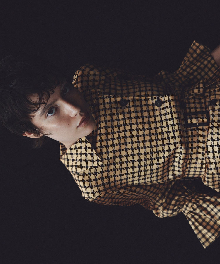 LOULOU WILLOUGHBY 【LOULOU WILLOUGHBY】エンブレムチェックワンピース ベージュ系 (19)