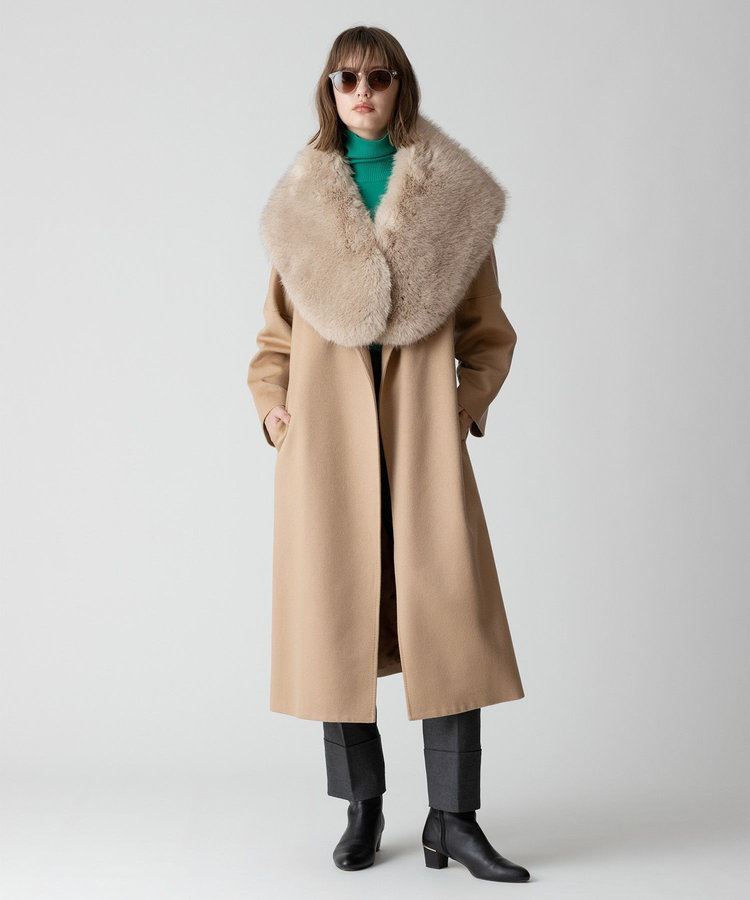 allureville ◇カシミヤビーバーコート ベージュ (11)