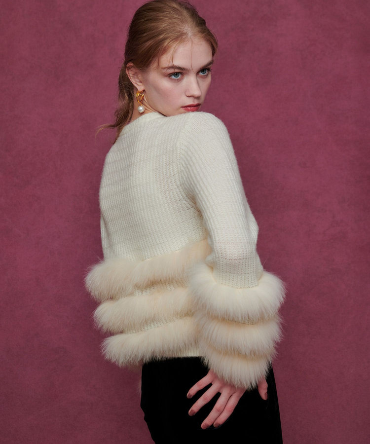 non　アルアバイル LOULOU WILLOUGHBY セール】 【LOULOU WILLOUGHBY】フロントフリルラメプルオーバー