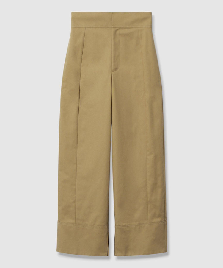 allureville ミリタリーツイルハイウェストパンツ ベージュ (11)