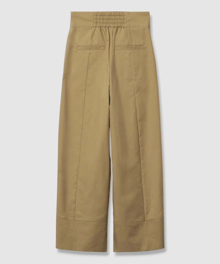 allureville ミリタリーツイルハイウェストパンツ ベージュ (11)