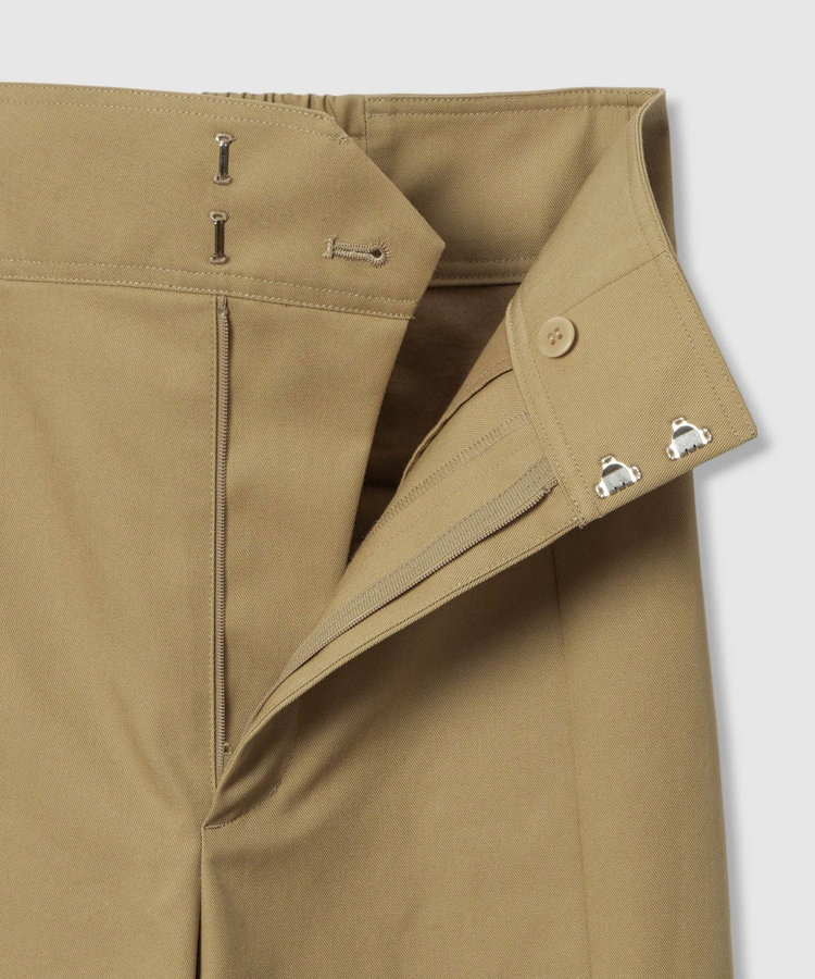 allureville ミリタリーツイルハイウェストパンツ ベージュ (11)