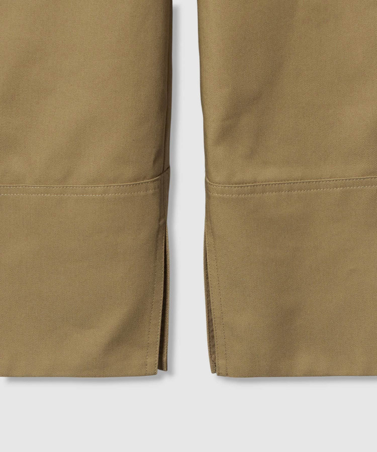 allureville ミリタリーツイルハイウェストパンツ ベージュ (11)