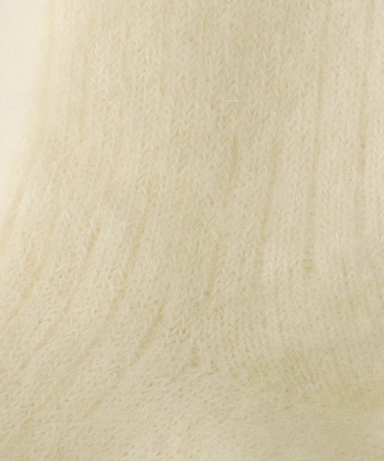 buying 【MARCOMONDE(マルコモンド)】MOHAIR RIBBED SOCKS オフホワイト (02)