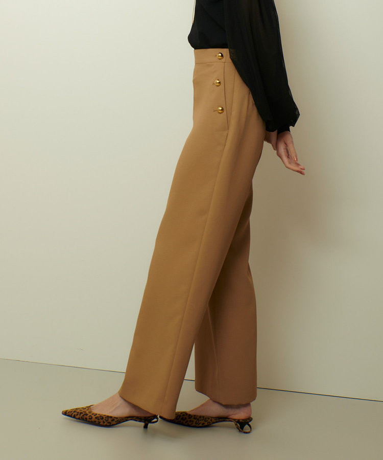 allureville ホローツイルマリンパンツ ベージュ (11)