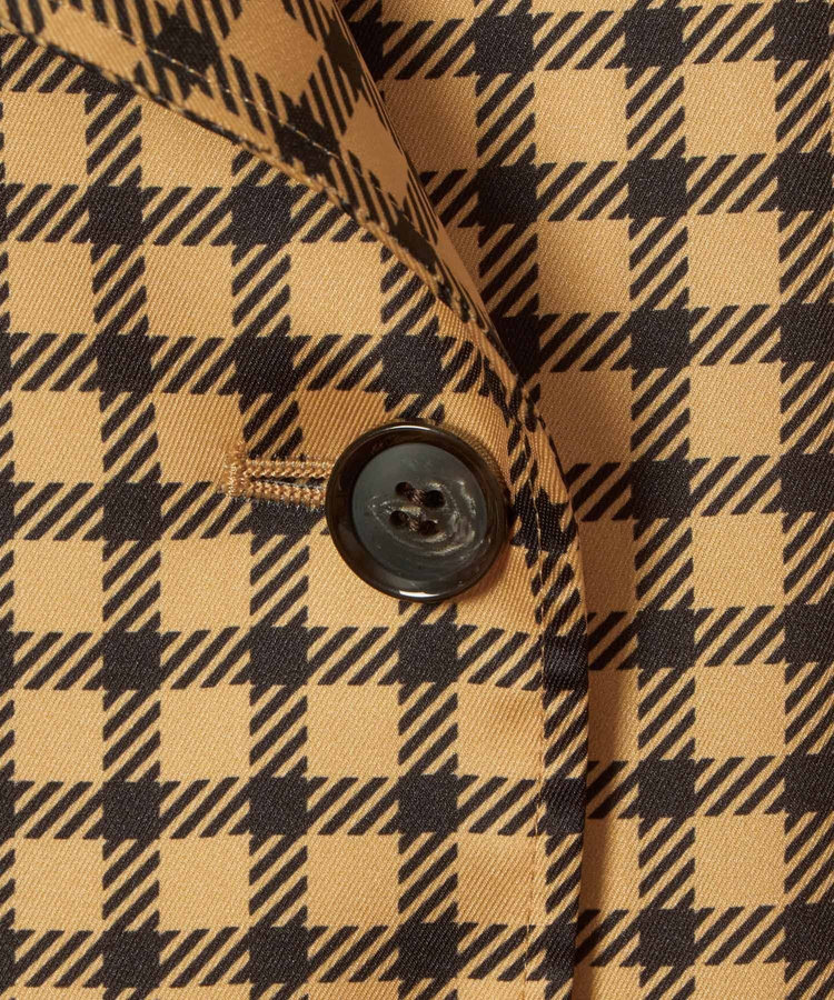 LOULOU WILLOUGHBY 【LOULOU WILLOUGHBY】エンブレムチェックワンピース ベージュ系 (19)