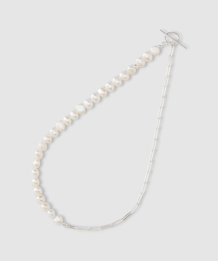 buying 【MOUNIR(ムニール)】 PEARL METAL ネックレス ホワイト系 (08)