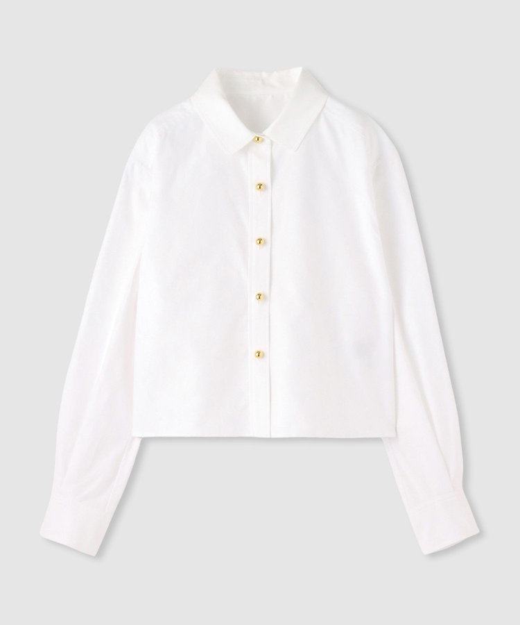 LOULOU WILLOUGHBY 【LOULOU WILLOUGHBY】クレリックシャツ ホワイト (01)