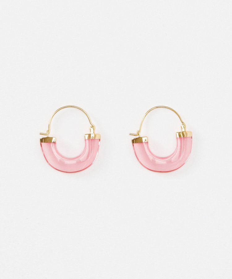 buying LUCAS J SEMI CIRCLE EARRINGS ピンク (41)