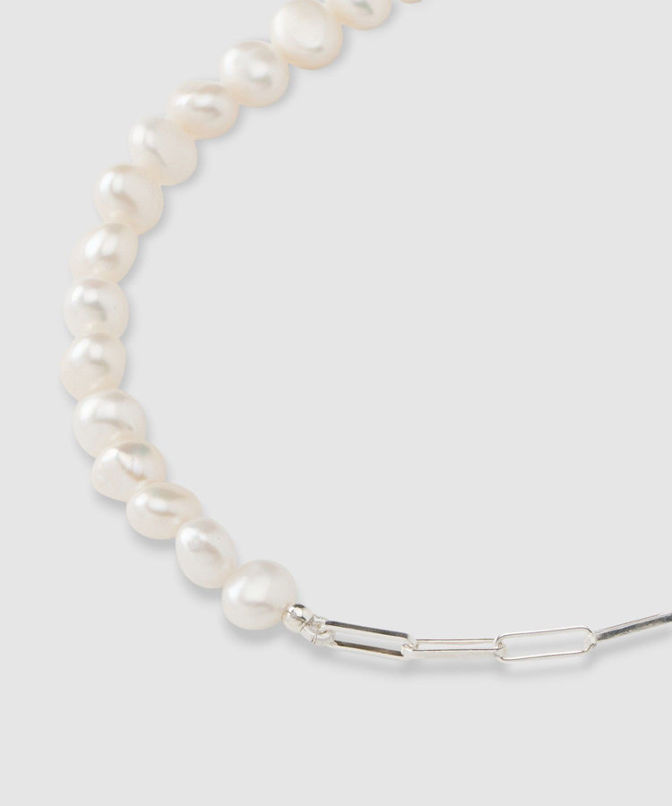 buying 【MOUNIR(ムニール)】 PEARL METAL ネックレス ホワイト系 (08)