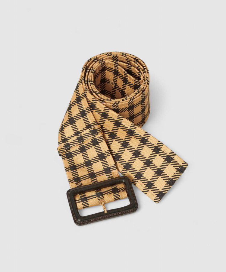 LOULOU WILLOUGHBY 【LOULOU WILLOUGHBY】エンブレムチェックワンピース ベージュ系 (19)