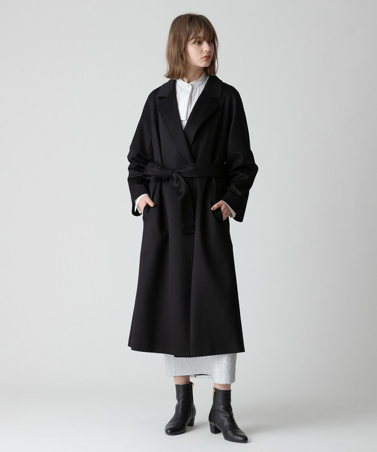 allureville ◇カシミヤビーバーコート ブラック (95)