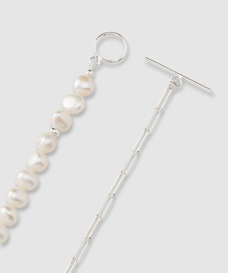 buying 【MOUNIR(ムニール)】 PEARL METAL ネックレス ホワイト系 (08)