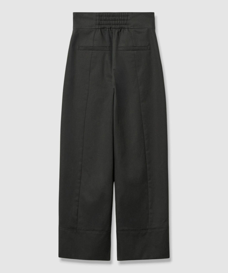 allureville ミリタリーツイルハイウェストパンツ チャコールグレー (94)