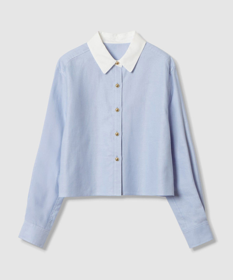 LOULOU WILLOUGHBY 【LOULOU WILLOUGHBY】クレリックシャツ ブルー (61)