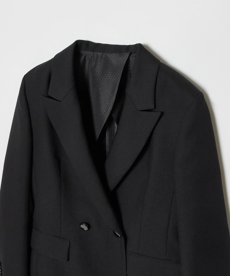 LOULOU WILLOUGHBY 【LOULOU WILLOUGHBY】マットオックスダブルジャケット ブラック (95)