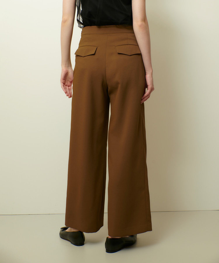 allureville ホローツイルマリンパンツ ブラウン (81)