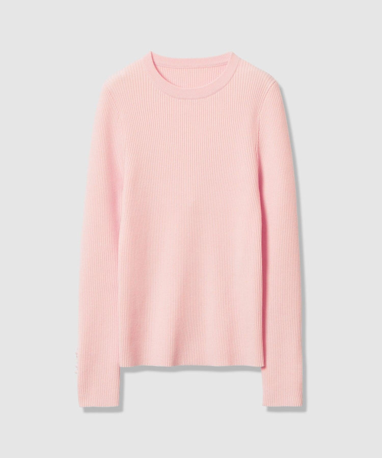 LOULOU WILLOUGHBY 【LOULOU WILLOUGHBY】フリルスリットプルオーバー ライトピンク (42)