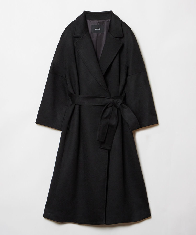 allureville ◇カシミヤビーバーコート ブラック (95)