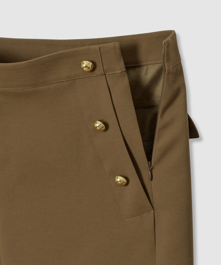 allureville ホローツイルマリンパンツ ブラウン (81)