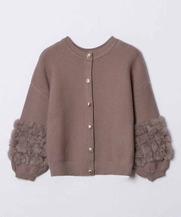 allureville ラビットカフクレイジー釦2WAYプルオーバー タン (18)