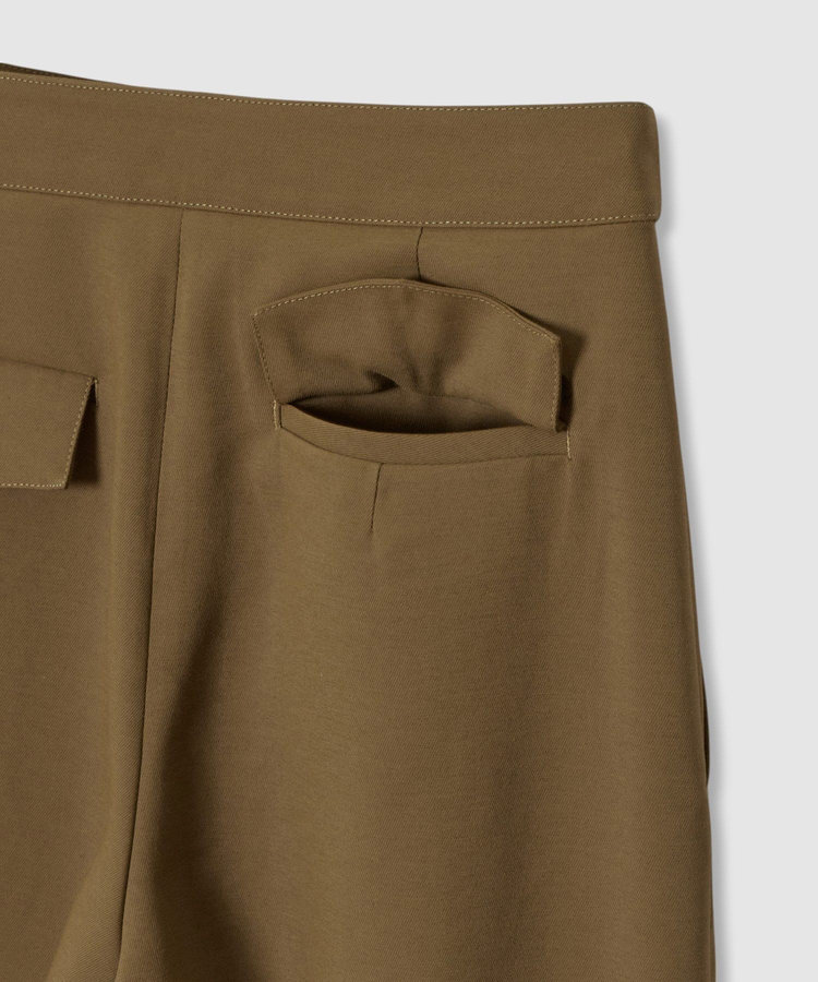 allureville ホローツイルマリンパンツ ブラウン (81)