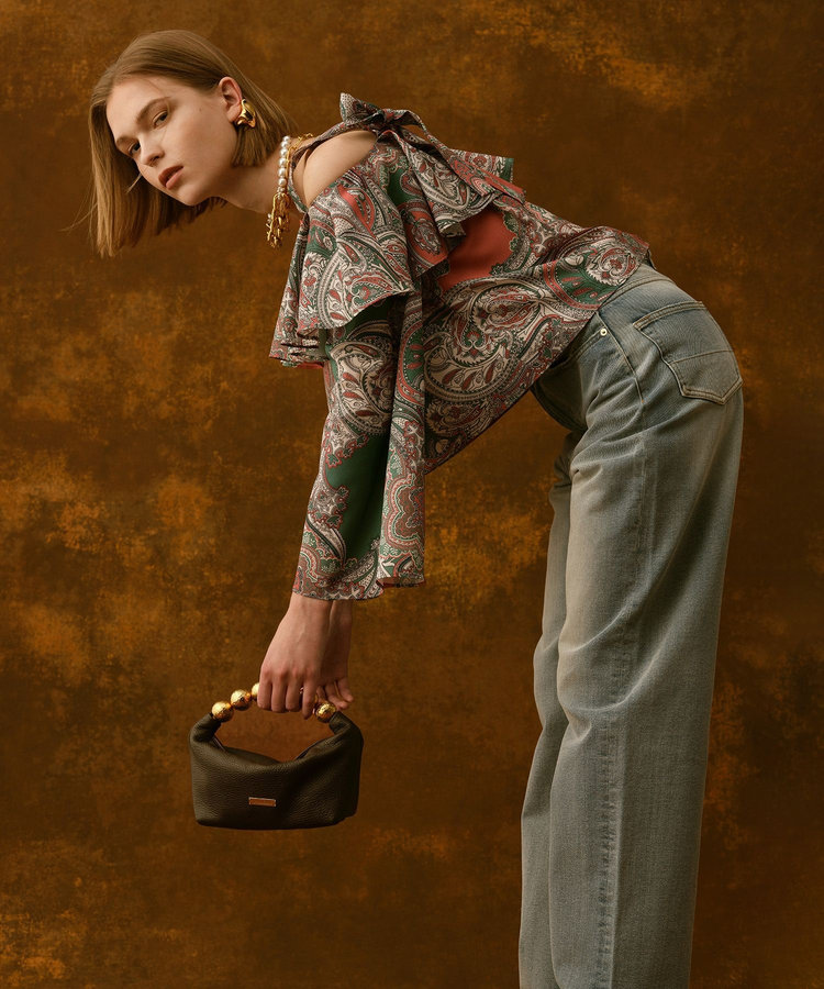 LOULOU WILLOUGHBY 【LOULOU WILLOUGHBY】ボーイフレンドデニムパンツ ブルー (61)