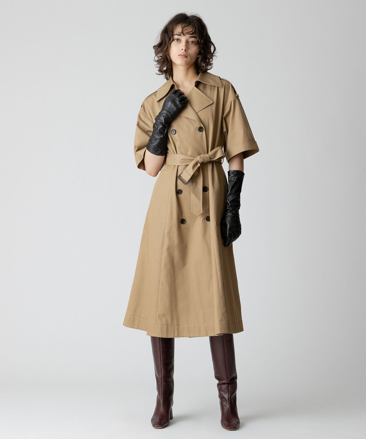 allureville ハーフスリーブトレンチ カーキ (76)