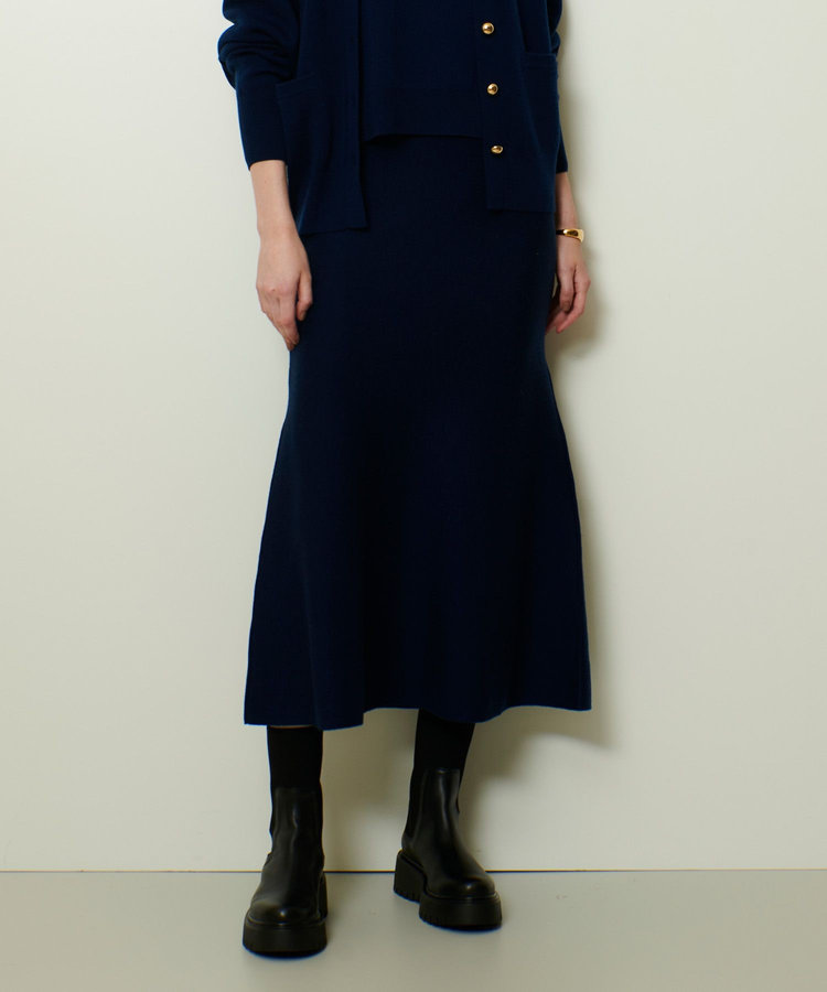 新品未使用 アルアバイル 24AW ウール混Ｗフェイスナローマーメイドスカート ウール混Wフェイスナローマーメイドスカート|allureville OFFICIAL
