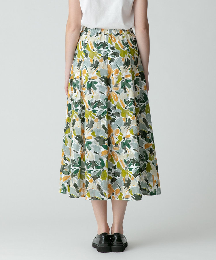 allureville カットジャガードフレアスカート カーキ (76)