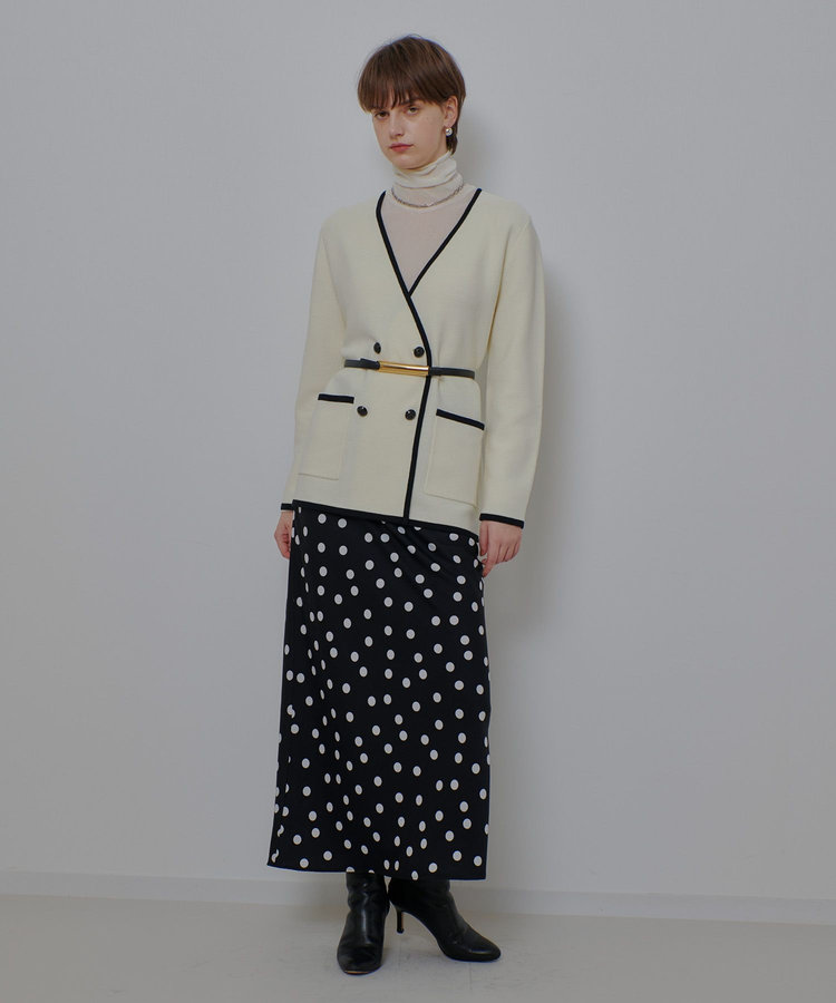 allureville コインドットナロースカート ブラック系 (98)