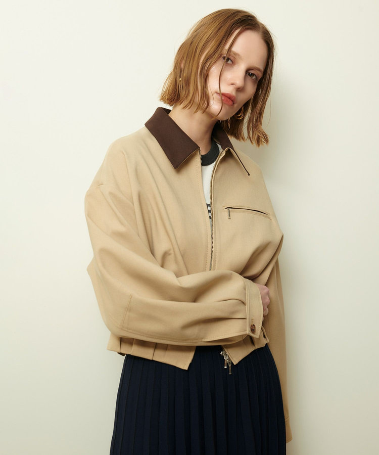 allureville アルアバイル　麻　ステンカラーブルゾン　未使用★お買い得 ステンカラーブルゾン|allureville OFFICIAL SITE / ONLINE SHOP