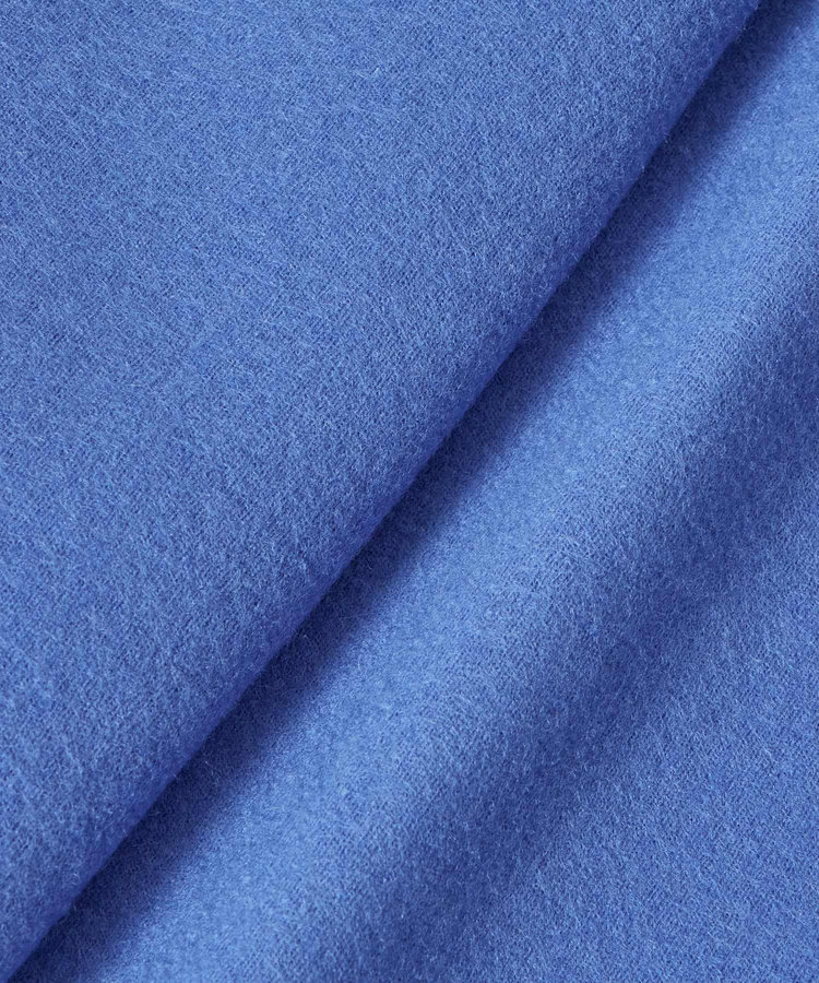 allureville ハードメルトンスムースミディスカート ブルー (61)