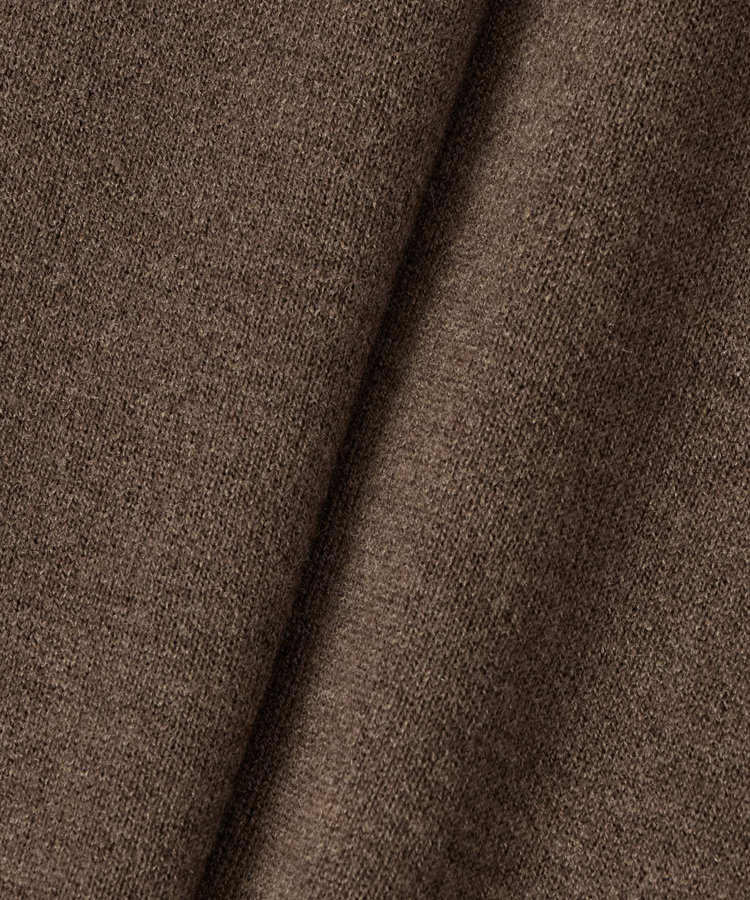 allureville ウールスムース2WAYネックプルオーバー ダークブラウン (82)