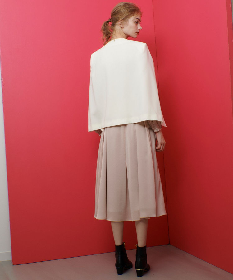 LOULOU WILLOUGHBY 【LOULOU WILLOUGHBY】◇リトルブラックケープジャケット オフホワイト (03)